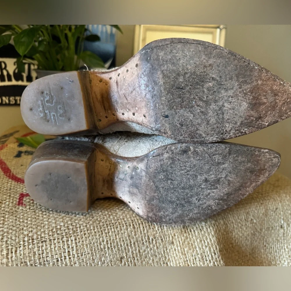 Sonora Distressed Leather Cowboy Boots - Picture 5 of 10